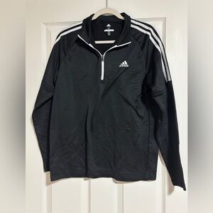 Adidas Women’s Black 1/4 Zip Track Jacket Medium